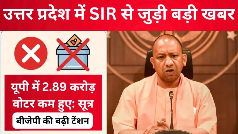 यूपी में SIR के बाद 2.89 करोड़ वोटर कम हुए, BJP की बढ़ी टेंशन, इन 10 बड़े शहरों पर ज्यादा असर