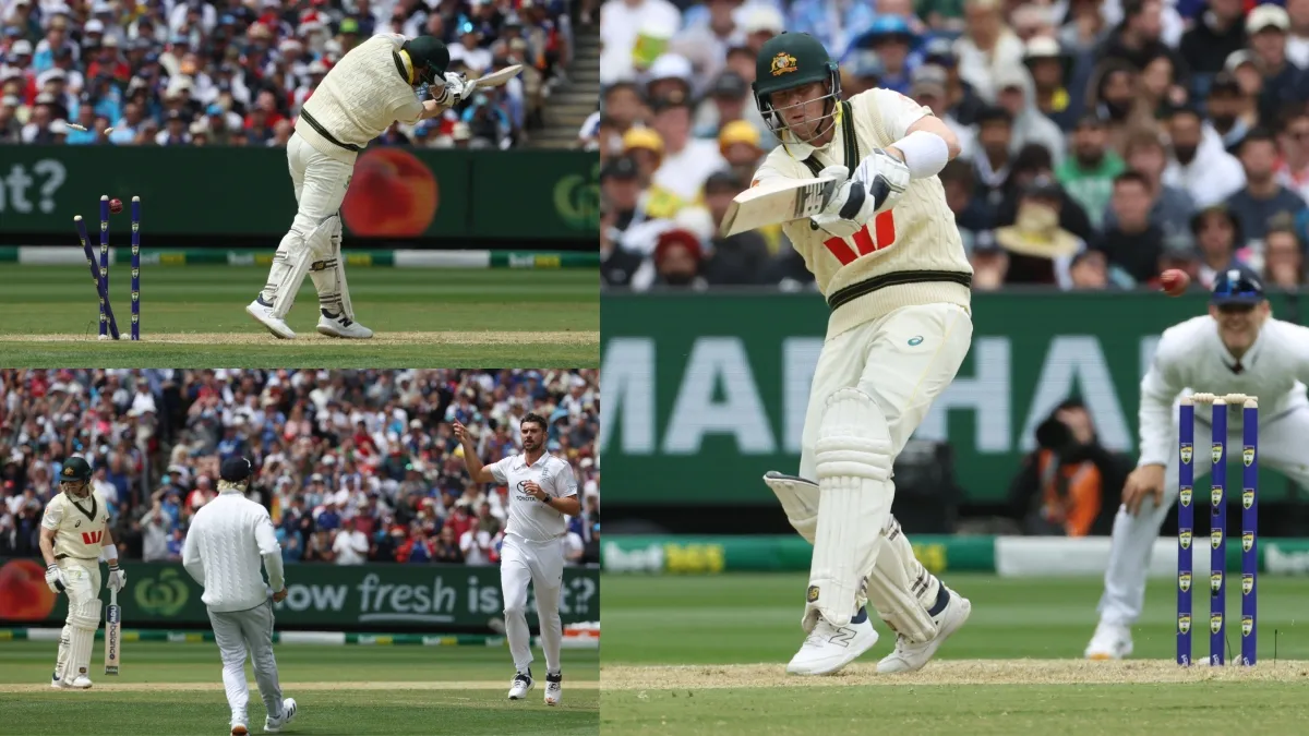 स्टीव स्मिथ को बिल्कुल समझ में नहीं आई गेंद, सीधे मिडिल स्टंप से टकराई बॉल