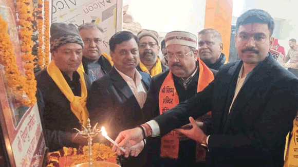 श्री विष्णु मंदिर माधव नगर में मां अन्नपूर्णा रसोई का शुभारंभ