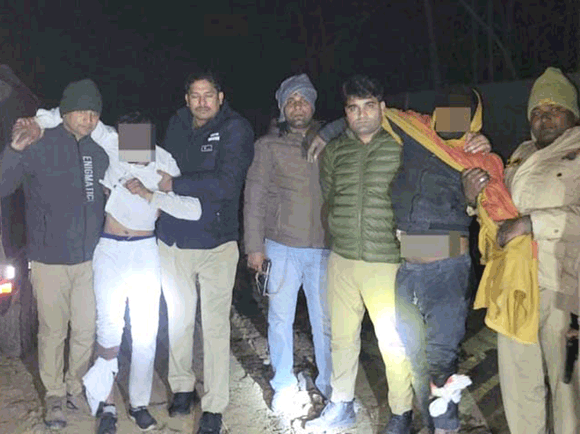 नागल पुलिस ने मुठभेड़ के दौरान दो घायलों समेत तीन गौकश किए गिरफ्तार