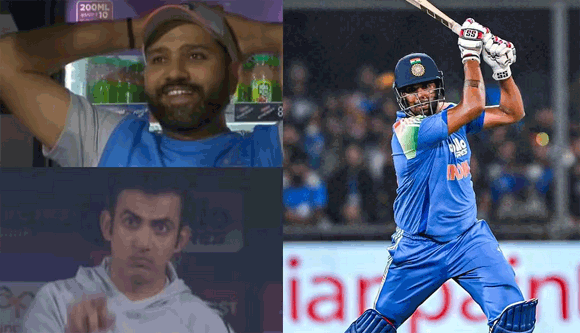 हर्षित राणा ने तूफानी अंदाज में जड़ा पहला अर्धशतक, रोहित-गंभीर का रिएक्शन वायरल