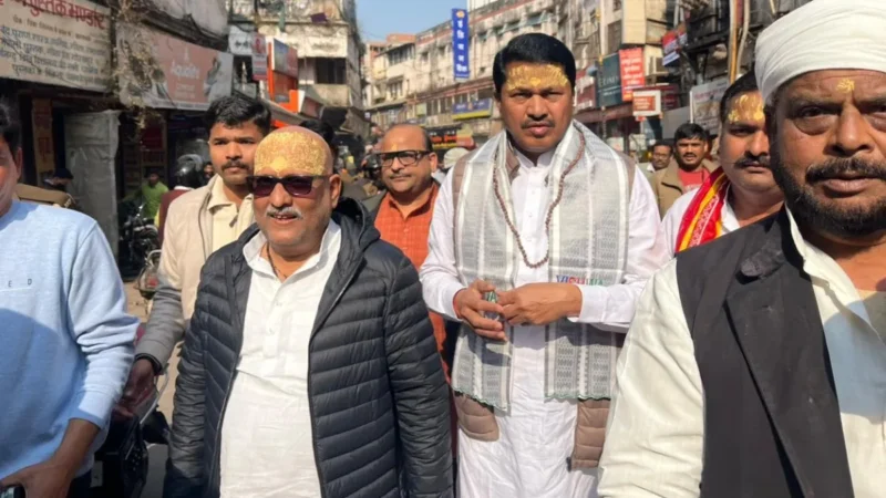 अजय राय काशी व‍िश्‍वनाथ मंद‍िर दर्शन करने पहुंचे, पुल‍िस ने मण‍िकर्ण‍िका पर बढ़ाई सुरक्षा