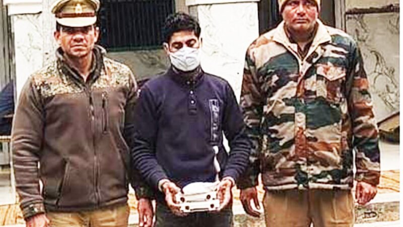 29 लाख की स्मैक के साथ नशा तस्कर अमजद को पुलिस ने पकडा