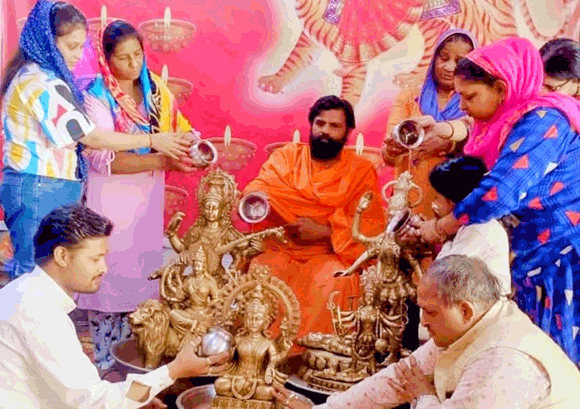 नवरात्र महोत्सव में मां कात्यायनी पूजा सम्पन्न