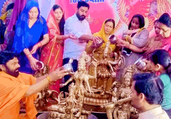 चैत्र नवरात्रि महोत्सव: सप्तमी पर मां कालरात्रि की भक्ति में डूबे श्रद्धालु