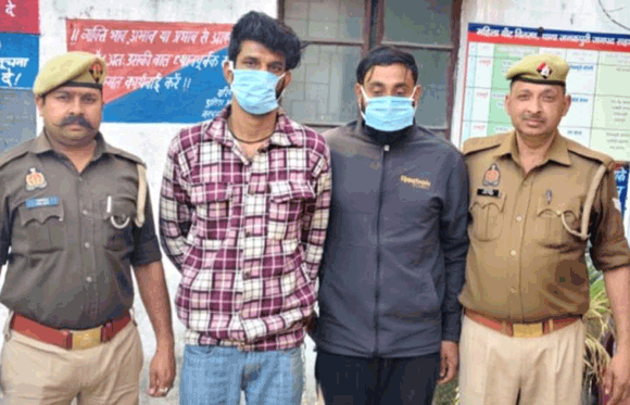 पुलिस ने गैरइरातेदन हत्या के मामले वांछित दो आरोपियों को किया गिरफ्तार