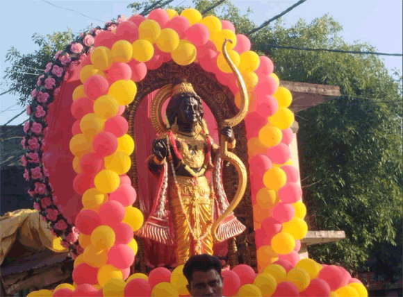 नकुड मे रामनवमी का पर्व धूमधाम के साथ मनाया गया