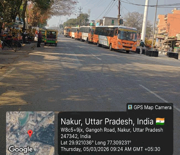 नकुड मे रोडवेज बसो की मनमानी, सुबह को चार चार बसे खडी रहती है सडक पर