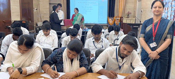 जैन कालेज में अम्बेडकर जयंती पर किया भाषण व लेखन प्रतियोगिता का आयोजन