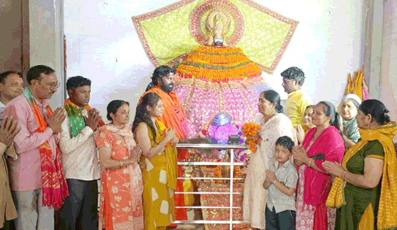 खाटू श्याम पालकी को श्रद्वालुओं ने श्रद्वा भाव से दिया विश्राम