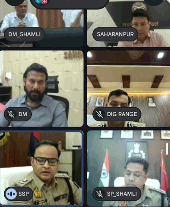 मण्डलायुक्त की अध्यक्षता में हुई सीएम डैश बोर्ड पर विकास कार्यों, कर-करेत्तर एवं राजस्व कार्यों तथा कानून व्यवस्था की वर्चुअल समीक्षा बैठक