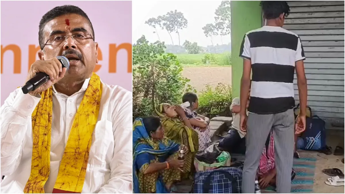 CM शुभेंदु के सख्त एक्शन से डरे बांग्लादेशी, वापस जाने के लिए सीमा के पास लगी घुसपैठियों की भीड़