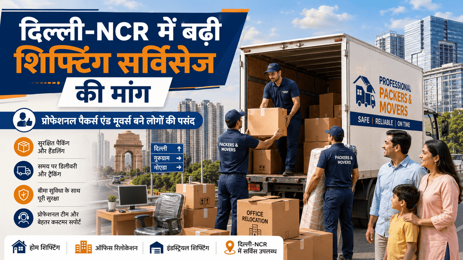 दिल्ली-NCR में बढ़ी शिफ्टिंग सर्विसेज की मांग, प्रोफेशनल पैकर्स एंड मूवर्स बने लोगों की पसंद