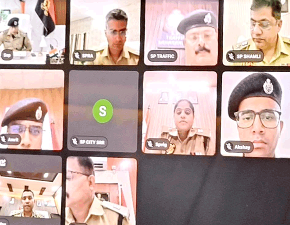 डीआईजी ने ऑनलाइन की अपराध नियंत्रण एवं कानून-व्यवस्था की समीक्षा