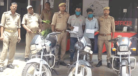 मंडी पुलिस ने दबोचे दो वाहन चोर, चोरी की 3 मोटरसाइकिल बरामद