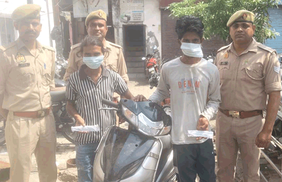 कुतुबशेर पुलिस ने दो वाहन चोर पकड़े,