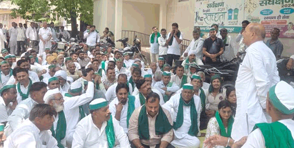नवागत जिला गन्ना अधिकारी से करेंगे गन्ना मूल्य सम्बंध में वार्ता: भाकियू