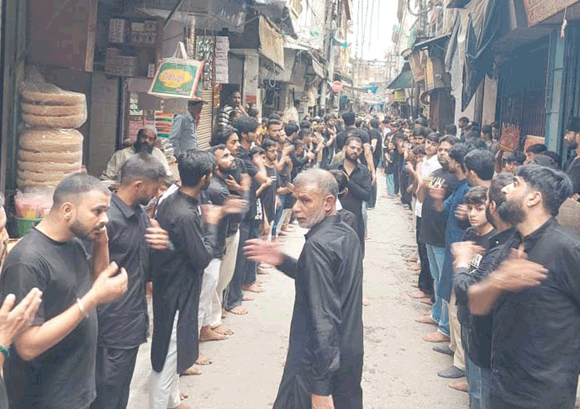 6 मोहर्रम पर हजरत अली अकबर की याद में निकला भव्य मातमी जुलूस