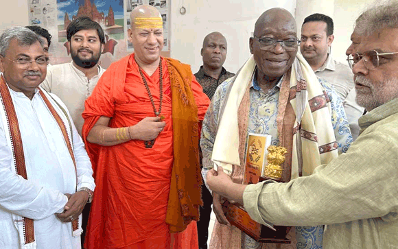 सहारनपुर पहुंचने पर दक्षिण अफ्रीका के पूर्व राष्ट्रपति जैकब जूमा का किया भव्य स्वागत
