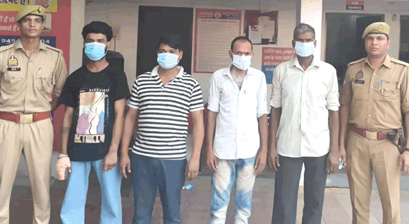 नगर कोतवाली पुलिस दबोचे 4 आरोपी