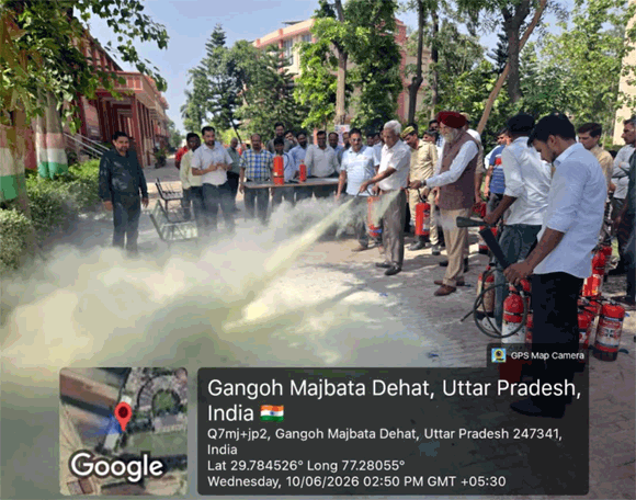 शोभित विश्वविद्यालय, गंगोह में अग्नि सुरक्षा एवं आपातकालीन प्रतिक्रिया जागरूकता अभियान एवं मॉक ड्रिल का आयोजन