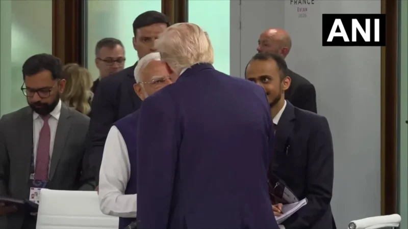 फ्रांस में पीएम मोदी से मिले डोनाल्ड ट्रंप, G-7 की बैठक के दौरान हुई मुलाकात