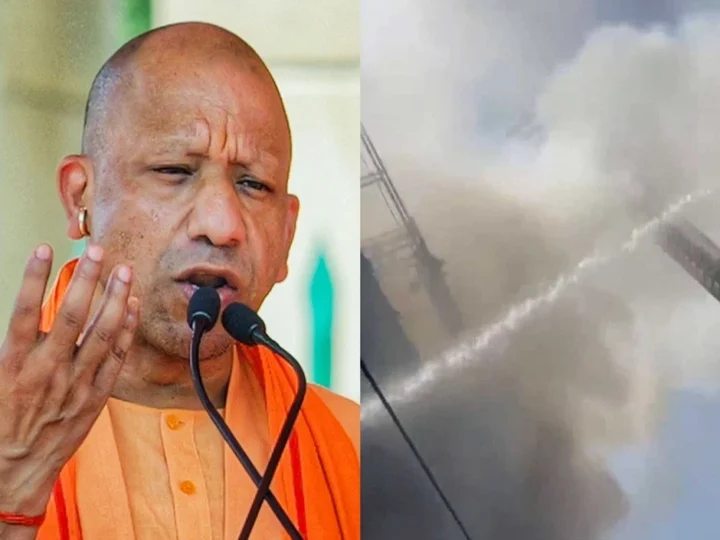 लखनऊ के अलीगंज में दुकान में लगी भीषण आग, ऊपर चल रही थी कोचिंग; CM योगी ने लिया घटना का संज्ञान