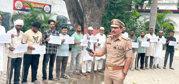 चिलकाना पुलिस की सख्ती का परिणाम, 47 अपराधी अपराध छोड़ पहुंचे थाने