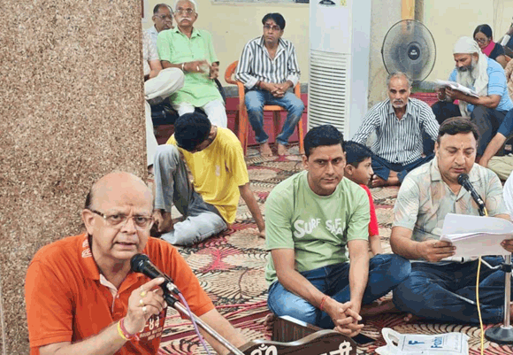लालद्वारा बाड़ा लाल में गुरू पूजा कार्यक्रम का किया आयोजन