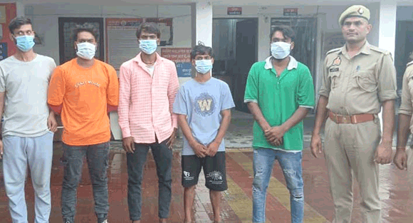 नगर कोतवाली पुलिस का त्वरित एक्शन, शांति भंग के आरोप में पांच आरोपी गिरफ्तार