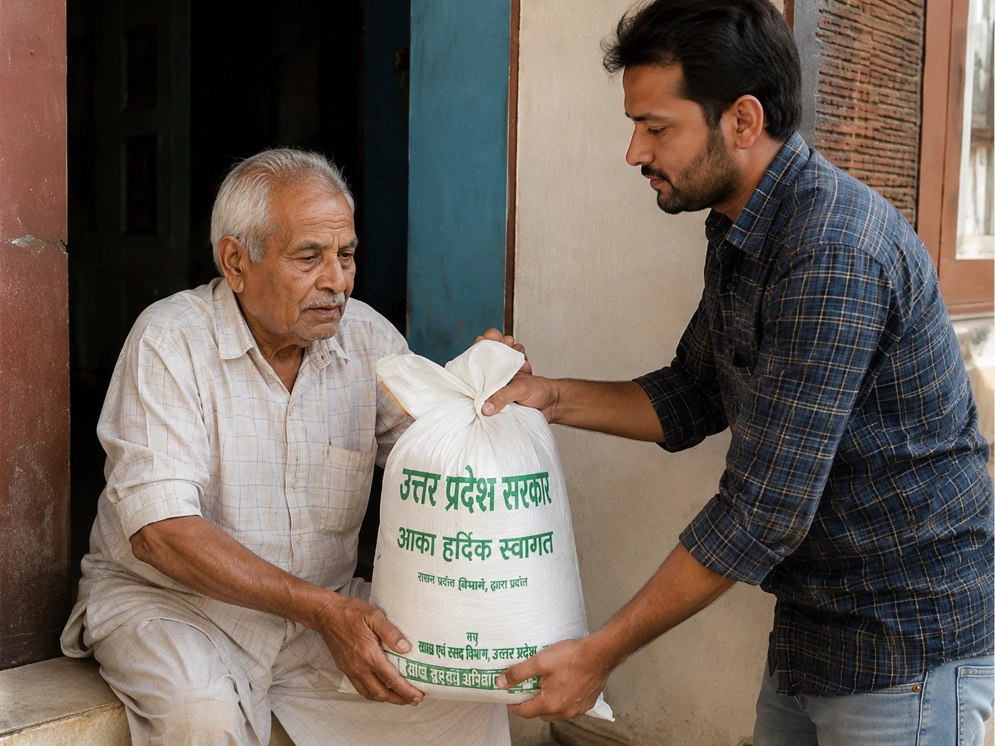 यूपी सरकार का बड़ा फैसला, दिव्यांग और असहाय लाभार्थियों के घर पहुंचेगा राशन