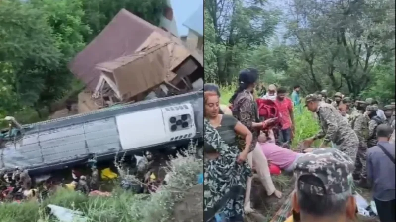 गांदरबल में अमरनाथ यात्रियों की बस हादसे का शिकार, 39 श्रद्धालु सवार, 30 घायल; पुलिस-सेना ने चलाया रेस्क्यू ऑपरेशन