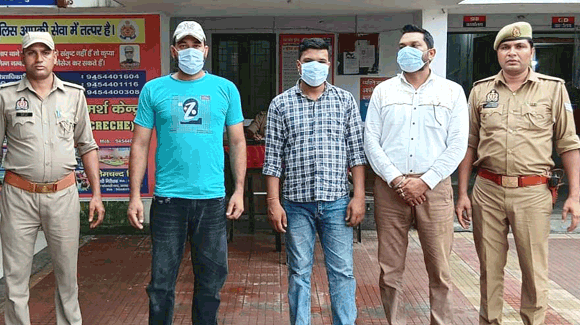 नगर कोतवाली पुलिस ने शांति भंग के दृष्टिगत तीन आरोपी किए गिरफ्तार