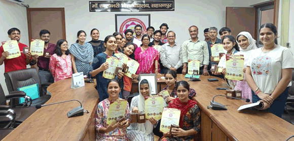 राष्ट्रीय खेल दिवस पर मां शाकुंम्भरी विश्वविद्यालय परिसर में खेल प्रतियोगिताओं का आयोजन