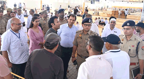 बाबा गुरविंदर सिंह ढिल्लों के कार्यक्रम को लेकर डीएम-एसएसपी ने परखी सुरक्षा व्यवस्था