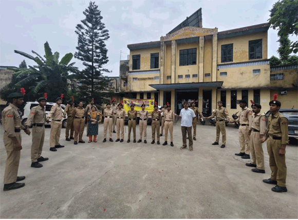 एनसीसी केडेटस ने नुक्कड नाटक कर टीबी से बचाव के गुर बताये