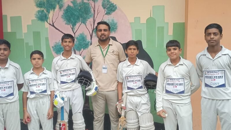 सीबीएसई नॉर्थ जोन क्रिकेट प्रतियोगिता में जे.डी. एकेडमी के बच्चों ने दिखाया दम