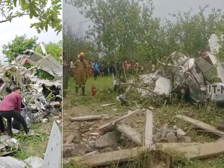 कानपुर में ट्रेनी विमान क्रैश, एक पायलट की मौत, दूसरा गंभीर; प्लेन में अचानक हुआ धमाका, फिर नीचे गिरा