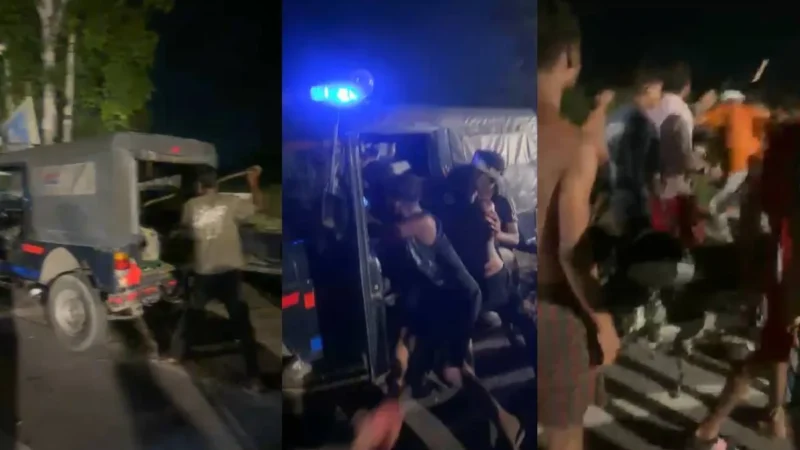 मेरठ में कांवड़ियों के दो गुट आपस में भिड़े, पुलिस के सामने जिप्सी से निकालकर लाठी-डंडों से पीटा