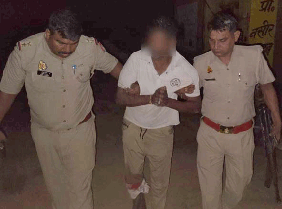 नानौता पुलिस ने मुठभेड़ के दौरान एक वांछित आरोपी को घायलावस्था में किया गिरफ्तार
