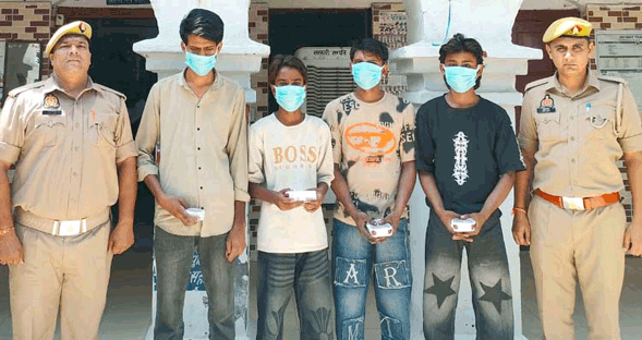 चिलकाना पुलिस ने चोरी की घटना का किया खुलासा, चार शातिर चोर गिरफ्तार