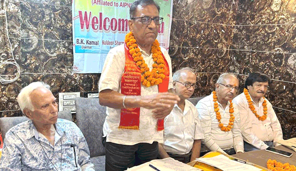 सुभाष सपरा पुनः बने पीएनबीआरई के सहारनपुर अध्यक्ष