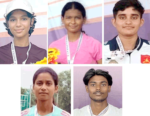 राष्ट्रीय नॉर्थ जोन एथलेटिक्स प्रतियोगिता में सहारनपुर के पांच खिलाड़ियों का चयन