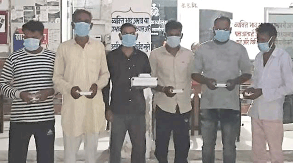 नानौता में बाग के अंदर चल रहे जुए का भंडाफोड़, सात आरोपी गिरफ्तार