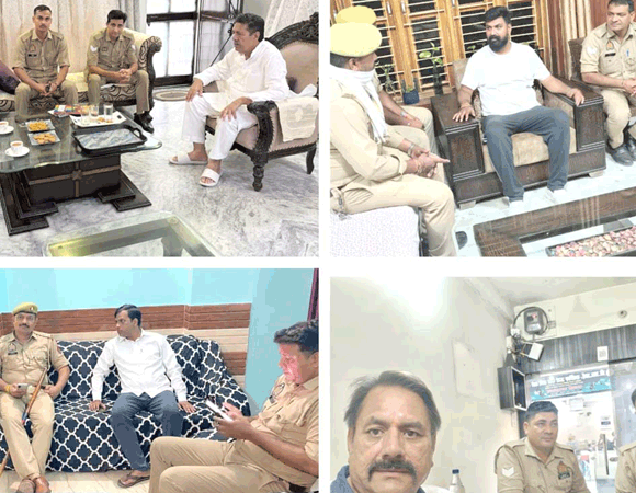 दूसरे दिन भी कांग्रेस नेताओं के घरों पर पुलिस का सख्त पहरा
