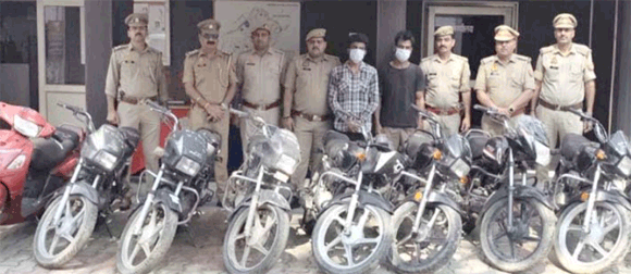 सहारनपुर में वाहन चोर गिरोह का पर्दाफाश, दो आरोपी गिरफ्तार; चोरी की 12 गाड़ियां और नकदी बरामद
