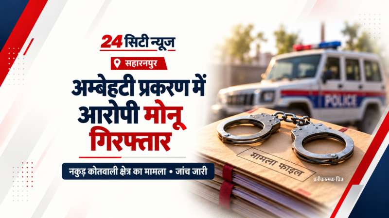 अम्बेहटी प्रकरण में आरोपी मोनू गिरफ्तार