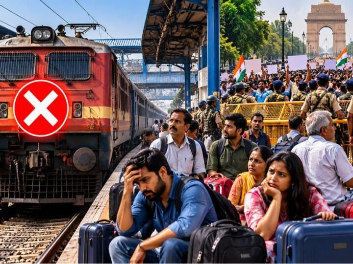 CJP Protest का बड़ा असर, Railways ने शनिवार को Delhi आने वाली सभी Trains Cancelled कीं