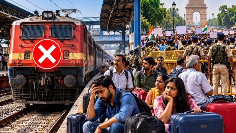 CJP Protest का बड़ा असर, Railways ने शनिवार को Delhi आने वाली सभी Trains Cancelled कीं