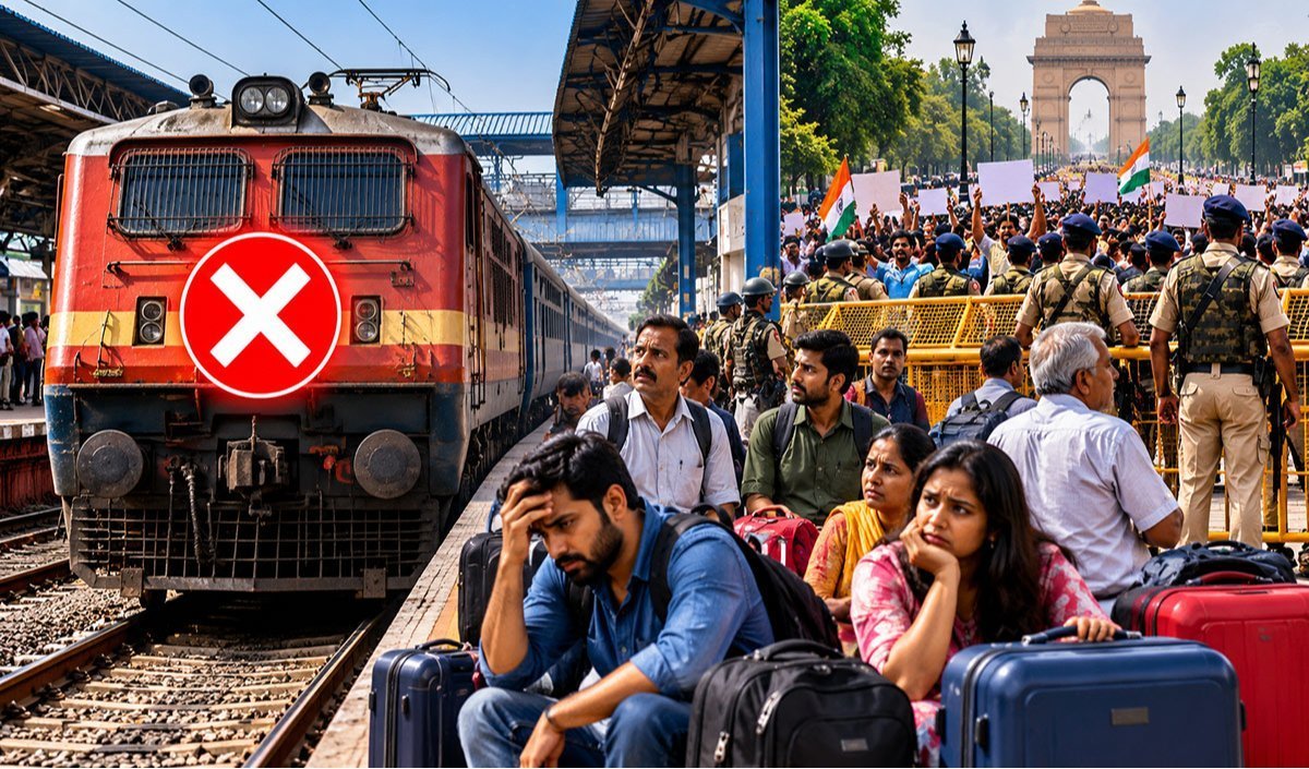 CJP Protest का बड़ा असर, Railways ने शनिवार को Delhi आने वाली सभी Trains Cancelled कीं